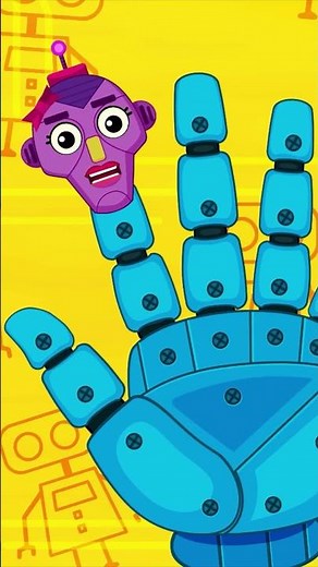 Spooky Skeleton Daddy Robot Finger Family #shorts #halloween #teeheetown #hooplakidz