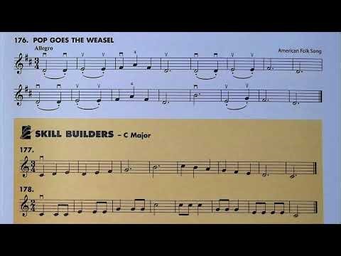 "Pop Goes the Weasel" (#176) - Essential Elements for Violin Book 1