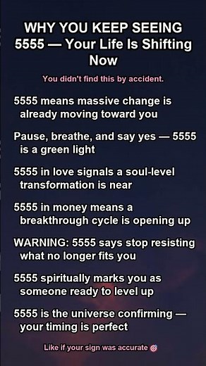 5555 Angel Number Meaning — Your Life Is Shifting 🔥