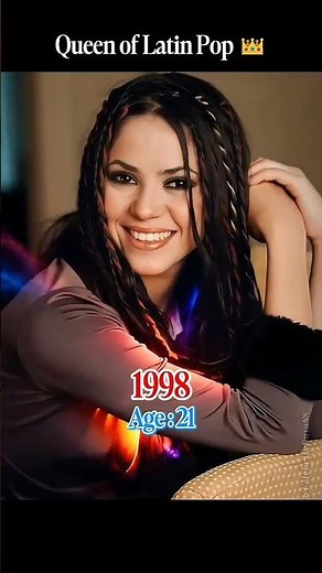 Shakira Then and Now💃🌟 #shakira #evolution #celebrity
