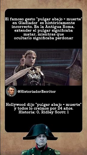 Gladiator se equivocó: El verdadero significado del pulgar en Roma