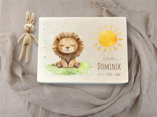 Newborn Keepsake Box, Personalized Baby Memory Box, Custom Boy Birth Gift, Baptism Present - Etsy