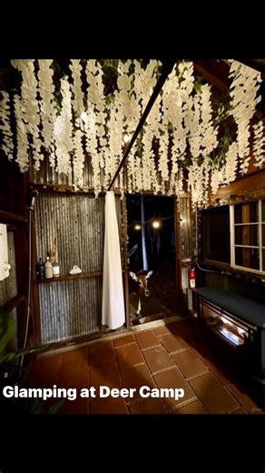 Y’all, we are loving this new whimsical vibe going on in the bathhouse ❤️❤️❤️ If you loved it before, now it’s even better. Let us know what you 🤔 https://www.airbnb.com/l/zBhA1exS #glampingatdeercamp #bathhouse #wisteria #greenhousebathhouse #whimsy #whimsical #deercamp #outdoorshower #eventhedeerloveit #glamping #adventure #getaway #romance #weekendgetaway #Tennessee | Glamping at Deer Camp