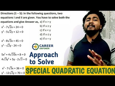 Quadratic Equations for Bank PO Shortcuts | IBPS/RRB/RBI/SBI PO and Clerk Exam 2020 |Kaushik Mohanty