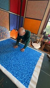10K views · 79 reactions | Tactile Art! I can tell exactly how well the painting is developing by touching it. . . . #tactile #modernart #artprocess #studioscenes #abstractart #braille #artstudio | Noj Barker Artist | Facebook