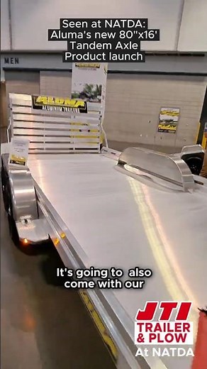 Trailer launch - 80" Aluminum Tandem Axle by #alumalife at NATDA