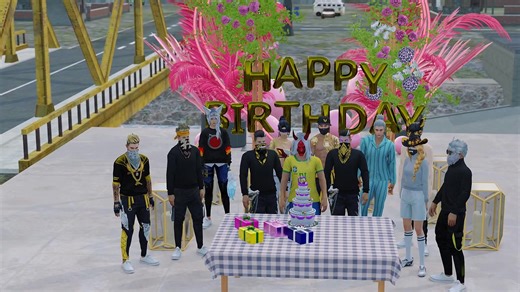 Happy Birthday Celebration in Free Fire