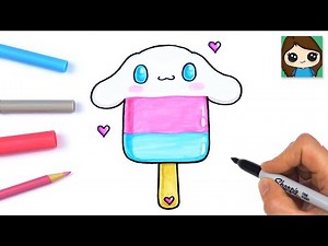 How to Draw Cinnamoroll Popsicle Ice Cream | Sanrio
