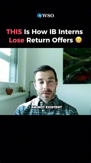 Wall Street Oasis on Instagram: "🚨 Reality check for investment banking interns: 👉 Your internship is basically a 10-week interview. You do NOT have the job yet ❌ 👊 Be respectful, put your head down, and do the work. 💪 That is how you earn the full-time offer. 💡 Need 1:1 mentorship from elite mentors like Tim? ✅ Apply to WSO Academy now and secure your high finance offer >>> 🔗 Link in bio #investmentbanking #wallstreet #financecareers #careeradvice #careertips"