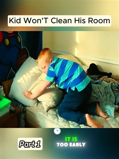 Kid WON'T CLEAN his room #angryman #dadoftiktok #crazyman #viral #1min