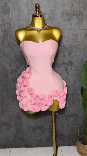 monokini_collection on Instagram: "News arrivals “Cotton Candy” bandage dress Small,medium and large Cost: $17,800 Mannequin is wearing medium Slight stretch #jamaica #boutique #newarrivals #spanishtown #brunchtime"