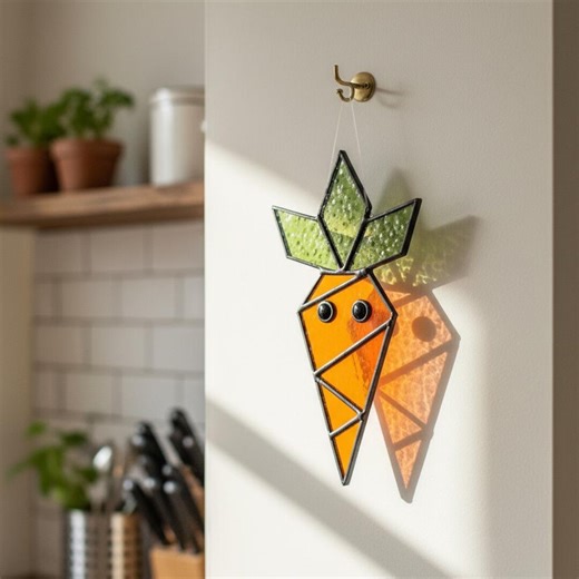 Carrot Stained Glass Pattern, 0.5mm Precision Line SVG PDF, Easy Cricut Ready - Etsy