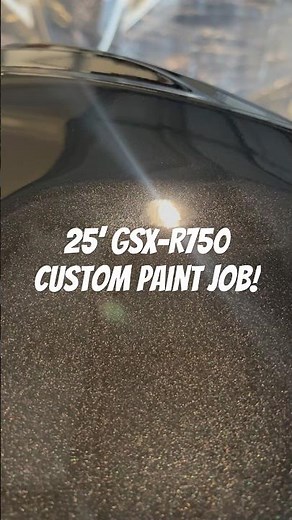 Custom Paint job 2025 GSX-R750! One Of A Kind! 🔥 #motorcycle #suzuki #custom #tropicalglitz