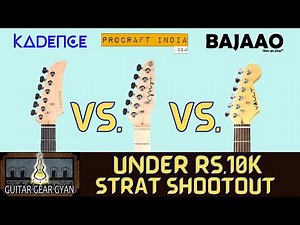 Under Rs.10k Budget Strat Guitar Shootout | Strydom Magna ST20M | Kadence Astroman | Vault ST-1
