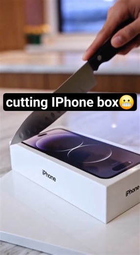 I cut the iPhone box—lets to see what is inside🤔