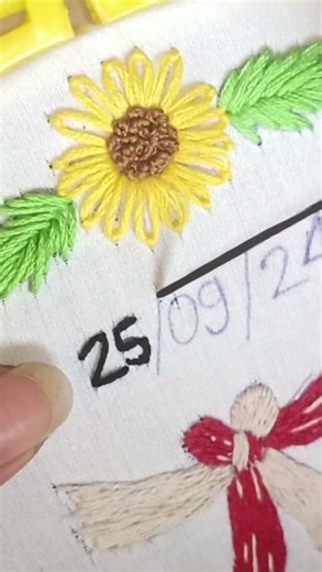 let's make numbers 🔢 in embroidery