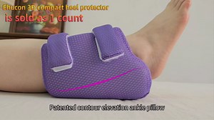 3D Heel Protectors for Pressure Sores,Ankle Elevation Pillow Foot Support Cushion for Bed Sores,Heel Cushions for Heel Pain Relief