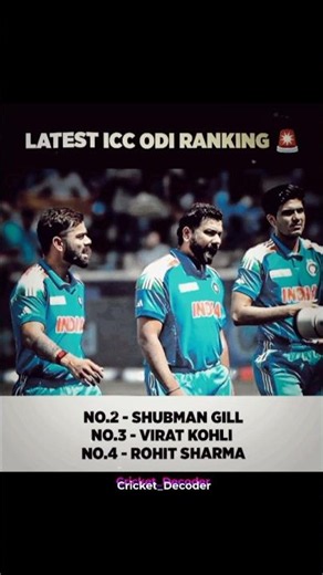 Letest ICC Ranking 🤯💀