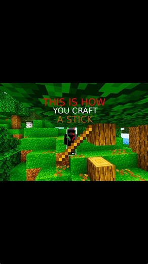 this is how you can craft yourself a stick on minecraft #minecraft