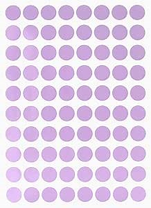 Royal Green Color Coding Labels - Round Stickers, Custom Circle Blank Labels for Easy Organizing Labels, Jars, Supplies, Boxes, Inventory for Office & Home - 15 Sheets, 1/2 Inch, Pastel Purple