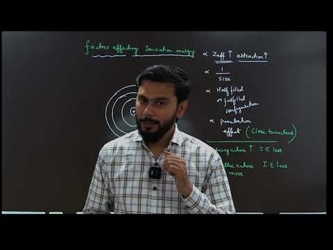 IONIZATION ENERGY : Periodic Properties | Classification of Elements | Periodic Table
