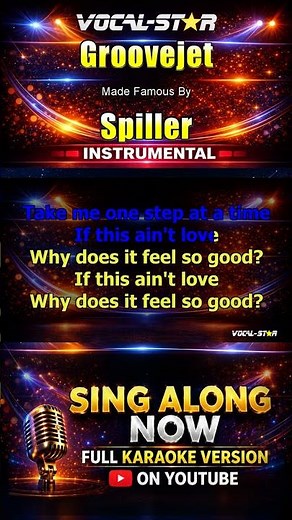 Spiller - Groovejet (Karaoke Studio Version) with Lyrics On Screen #singalong #karaoke #vocalstar