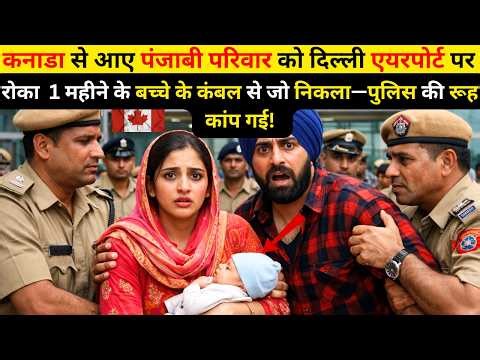 Big revelation at Delhi airport! Shocking thing found in the blanket of a child of a Punjabi fami...