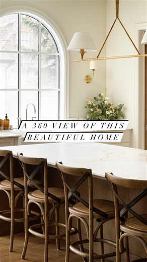 Take a 360° view of this stunning custom home, starting with the great room with elegant fixtures and fine finishes that exude sophistication, including the wall moulding, brass sconces, and fireplace. Flow into the cozy dining nook with large windows on three sides to allow the light to cascade into the home. Finally, the gourmet kitchen, a true chef’s dream. It features a beautiful Lacanche range, custom cabinetry, marble splash and counters that demand attention. The kitchen’s design seamless