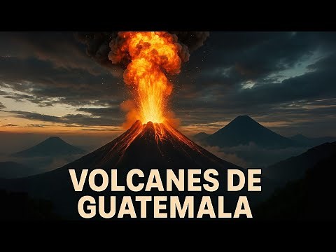 VOLCÁNES DE GUATEMALA en erupción🌋 | vista aérea con Dron