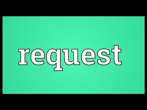 Request Meaning