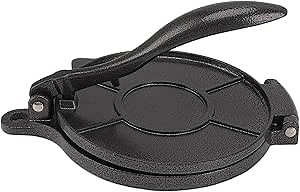 Aluminum Alloy Tortilla Press, Manual Dough Press for Hand Pies Meat Pies, 16cm Black