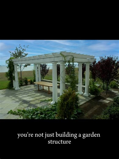 A quality garden structure isn't just an investment into your outdoor space, it's an investment into your life #outdoordesign #backyardtransformation #backyardideas #gardenarchitecture #outdoorlifestyle