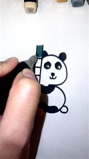 Drawing and Coloring Panda for Kids 🐼 | Easy Panda Drawing and Coloring Tutorial