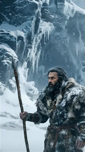 Sabertooth Tiger Attacks a Prehistoric Tribe in a Snowstorm #prehistoric #movie #shortfilm #stoneage