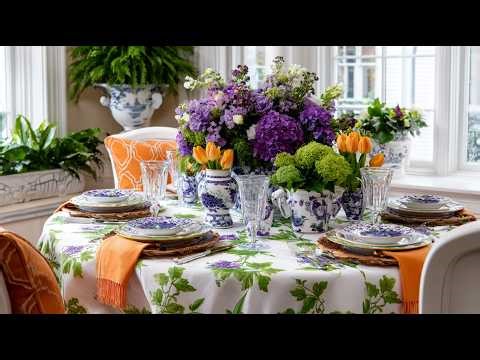 The Art of Tablescaping: Designing a Regal Blue and White Chinoiserie Easter Brunch