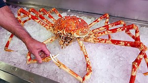 40K views · 420 reactions | Japanese Street Food - GIANT SPIDER CRAB Seafood Okinawa Japan | Travel Thirsty | Facebook
