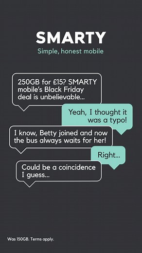 We checked. Twice. You really can get 250GB for £15 this Black Friday. 💸 | SMARTY