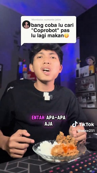 Cari Cap Robot Pas Lagi Makan - Serius Jangan Bray 😭