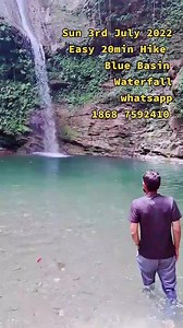 13K views · 371 reactions | SUN 3RD JULY. Blue Basin Waterfall is about 50ft in height. 20 mins .suitable for ALL AGES Rating: 1/10 Easy and kid friendly Adults/Teens $100. Children $80 Meet Southpark & Movie Town POS whatsapp 1868 7592410 | Nature Nerds TT | Facebook