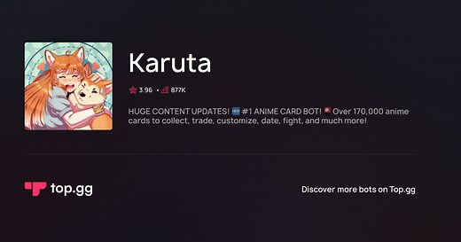 Add Karuta Discord Bot | The #1 Discord Bot and Discord App List