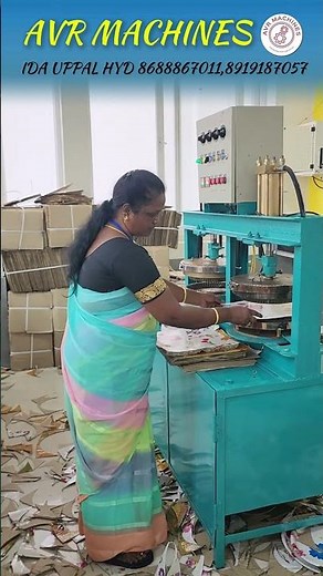 🎯Smart factory: AI Revolutionizes Paper Plate Making Machine