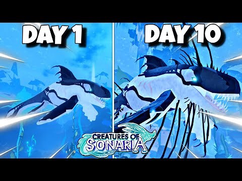 I Survived 10 DAYS as a PREHISTORIC WHALE in Creatures of Sonaria