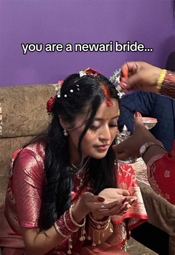 and that’s how it begins. Usually, the groom doesn’t have to be in the lakha day but he surprised me😇 #lakha #newar #nepaliwedding #fyp #2025bride