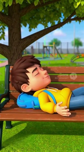 🛌 The Super Lazy Student Who Can’t Wake Up! 😂 | 3D Cartoon Short