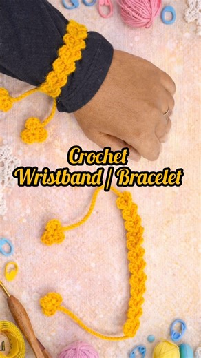 Easy Crochet Heart Shape Bracelet ❤️ | Cute & Beginner Friendly #crochet