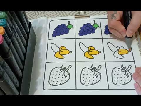 ASMR pattern carini color marker sound