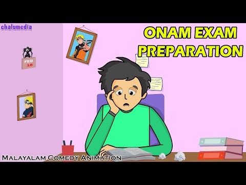 Onam Exam Preparation be like! | ChaluMedia | Malayalam Comedy Animation Video