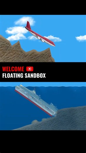 Ships & Planes Docking at DIFFERENT SPEEDS! #FloatingSandbox #ShipCrash #PlaneCrash #titanic