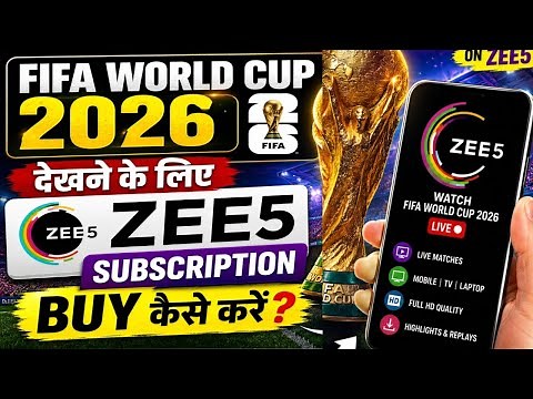 How to Buy Zee5 Subscription For FIFA WORLD CUP 2026 | Zee5 All Plans 2026 | Fifa world cup on zee5