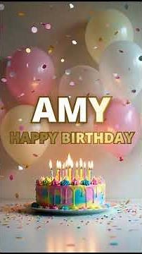 Happy Birthday Amy 🎂 | Personalized Birthday Song & Wishes #Shorts